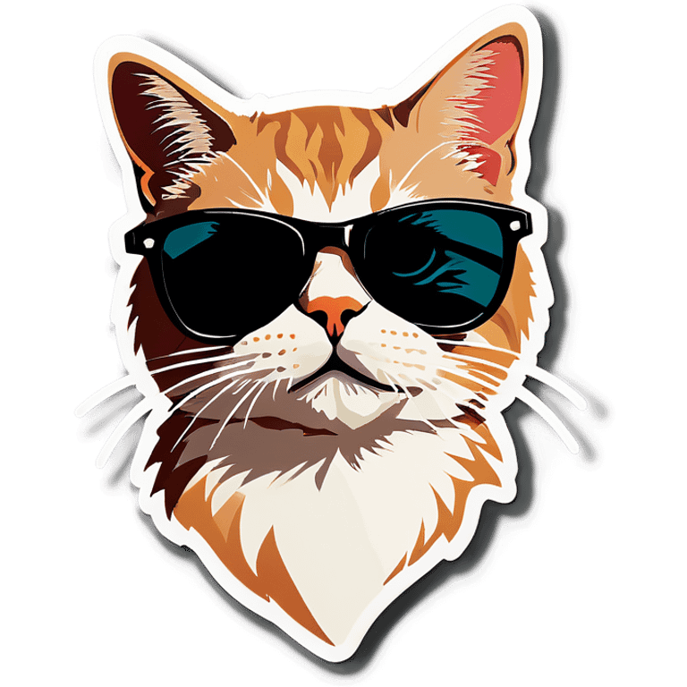 Cat with sunglasses emoji