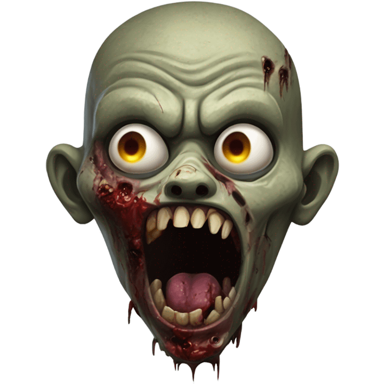 Creepy zombie  emoji