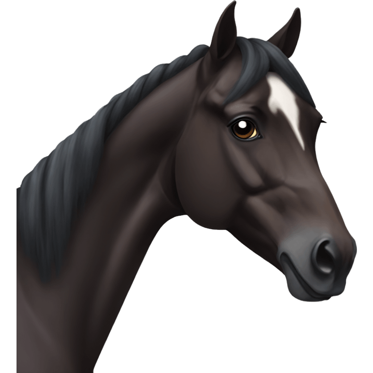 Dark bay Arabian horse  emoji