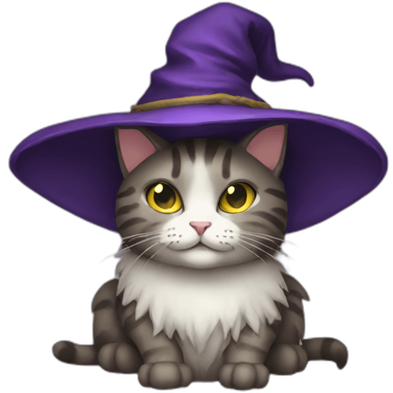 Cat witch emoji