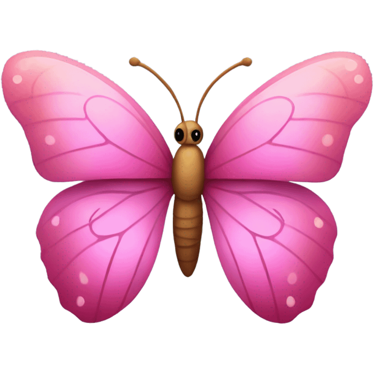 cute and pink butterfly emoji