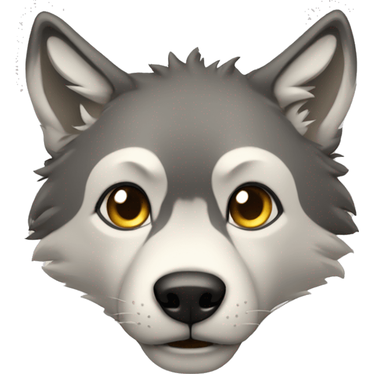 Face gentil loup emoji