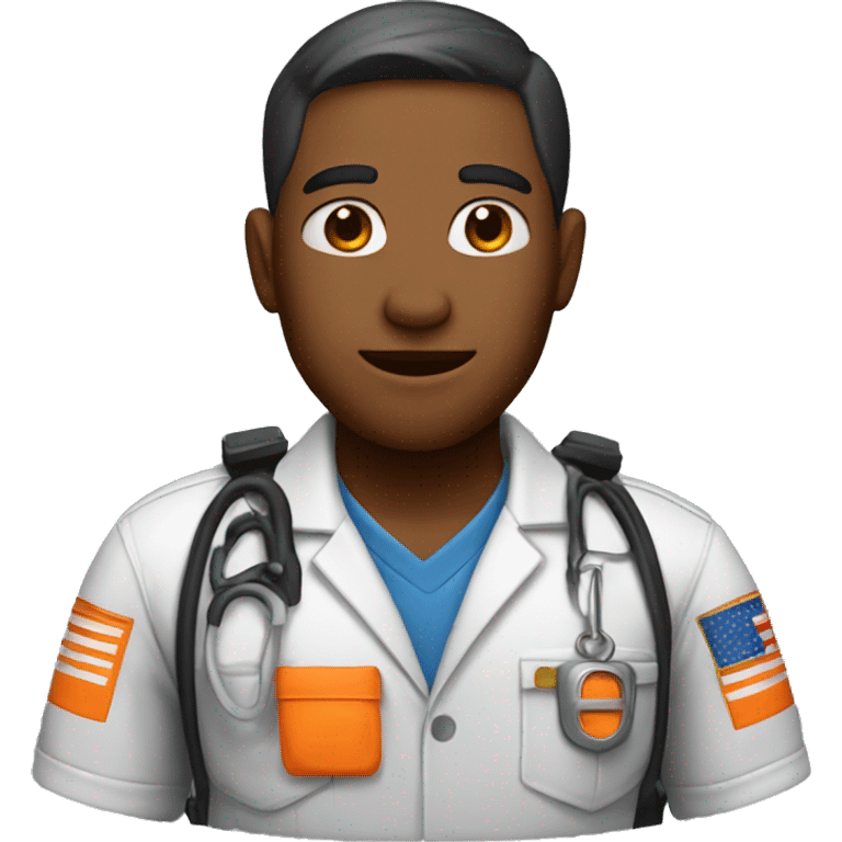 orange emt worker emoji