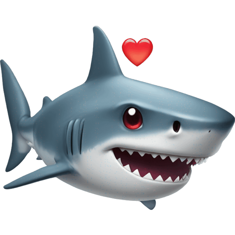 Shark with heart eyes  emoji