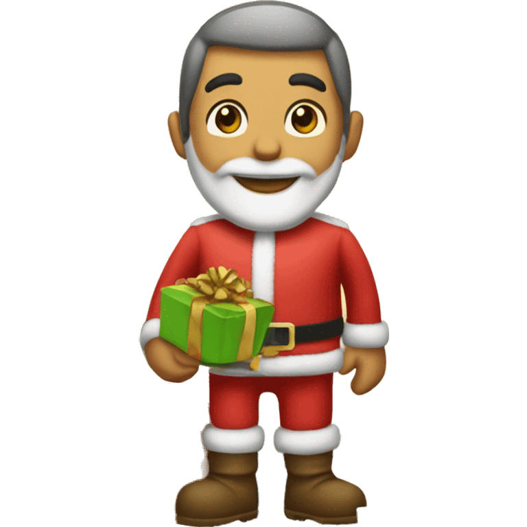 Pino navideño con regalos emoji