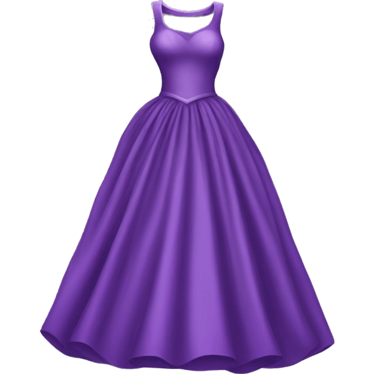 Purple gown dress emoji