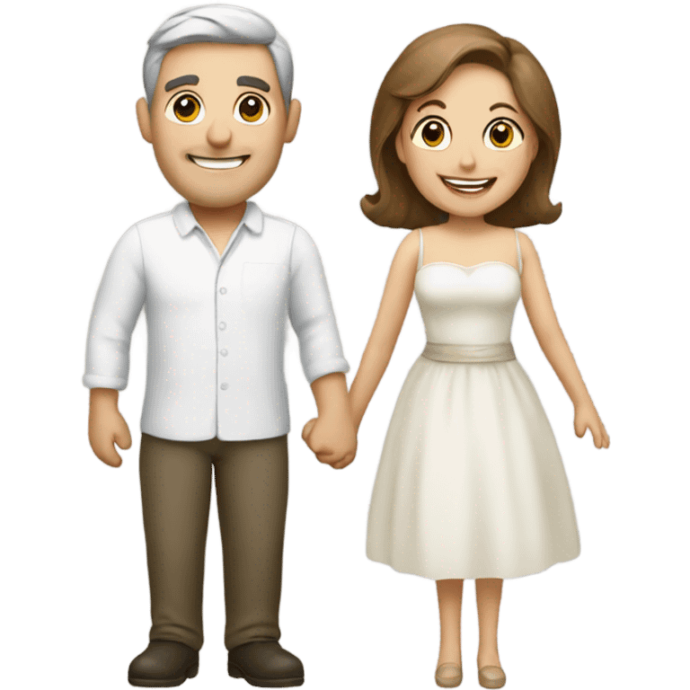 Husband and wife happy emoji