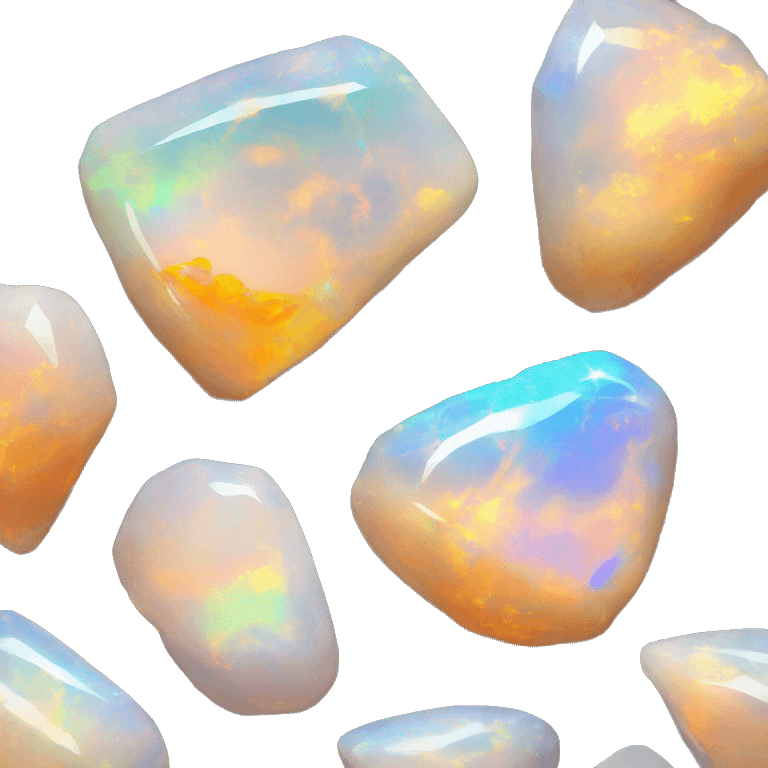  unprocessed Opal stone emoji