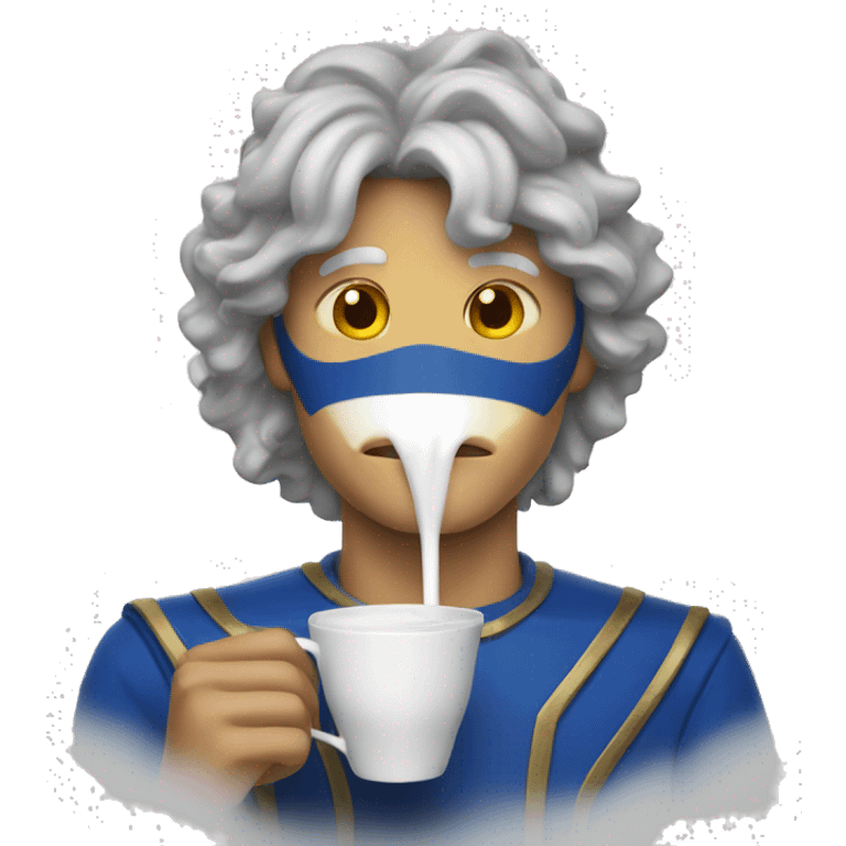 homelander drinking a cup of milk emoji