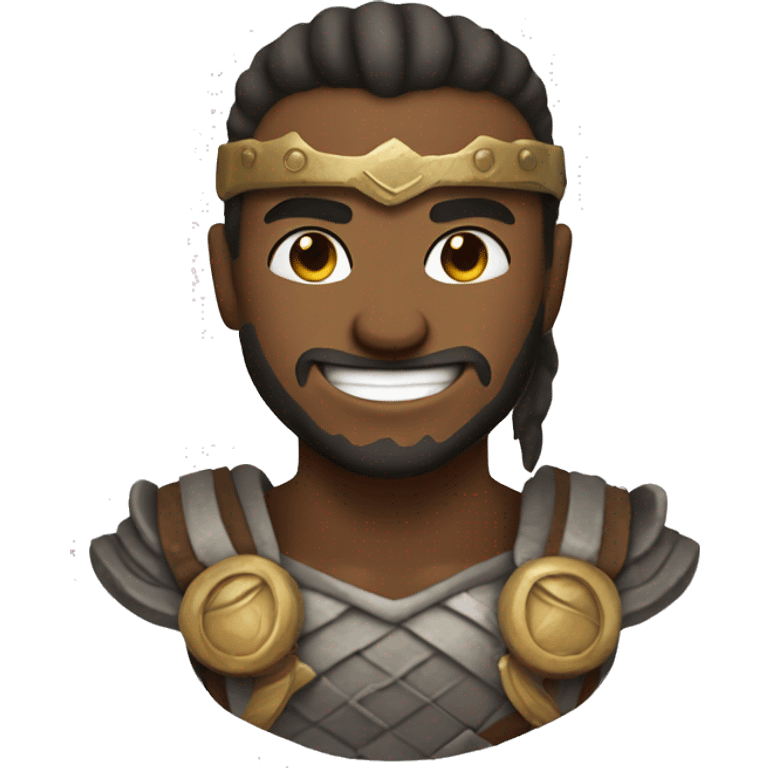 warrior smile face man emoji