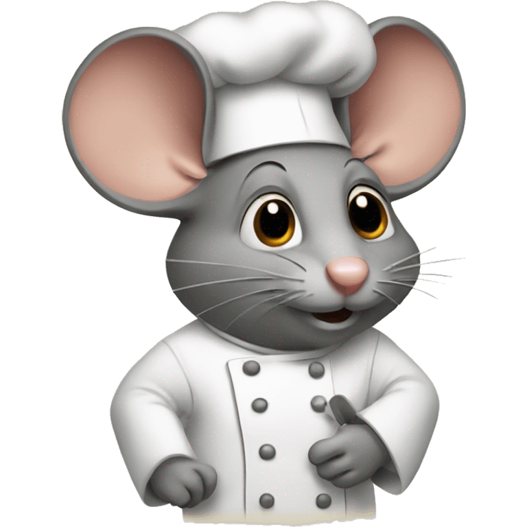 Mouse cooking emoji