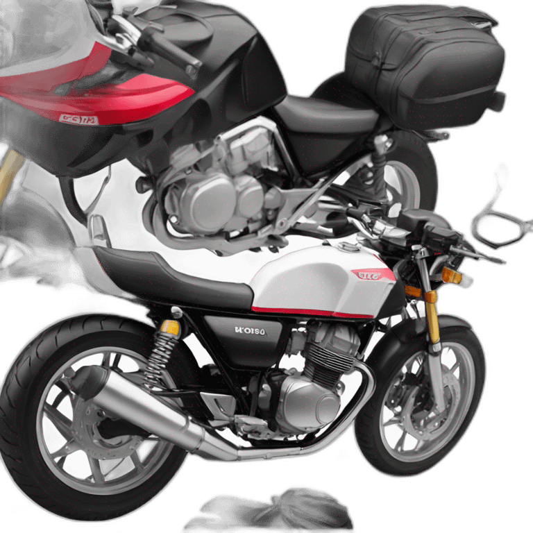 motorcycle honda cb400n emoji