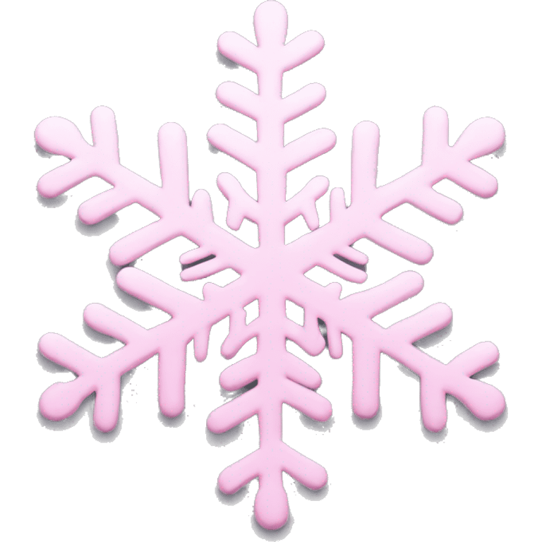 pastel pink snowflake  emoji