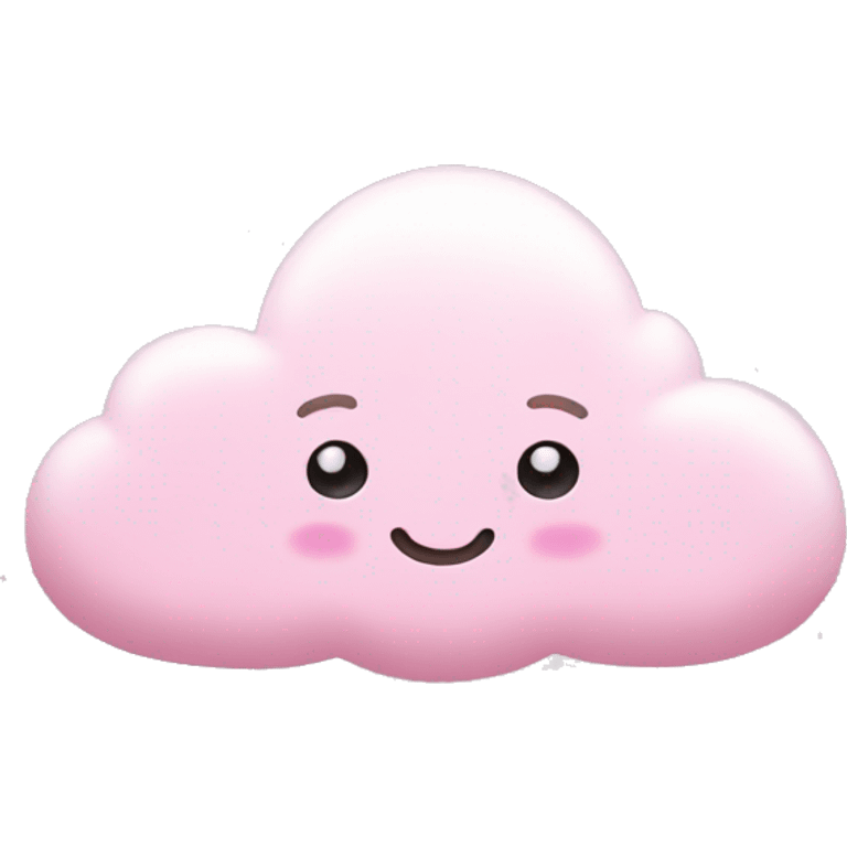 light pink fluffy cloud with sparkles emoji