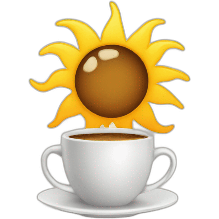 morning-sun-with-cup-coffee emoji