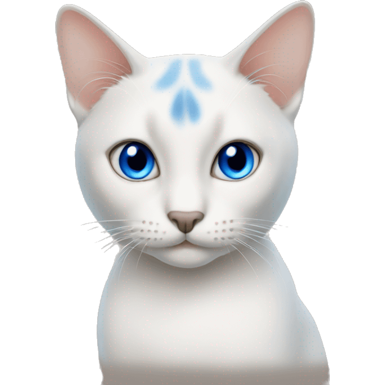 thai cat with blue eyes emoji