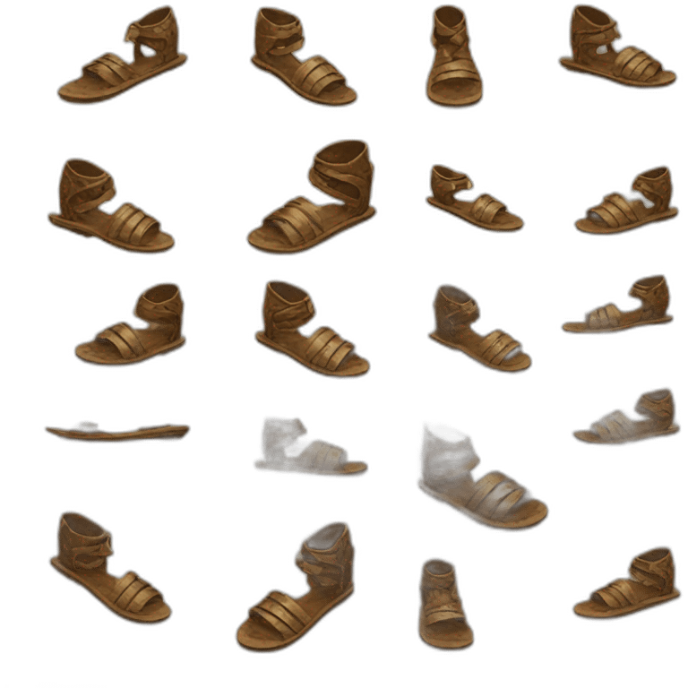 antique warrior sandal emoji