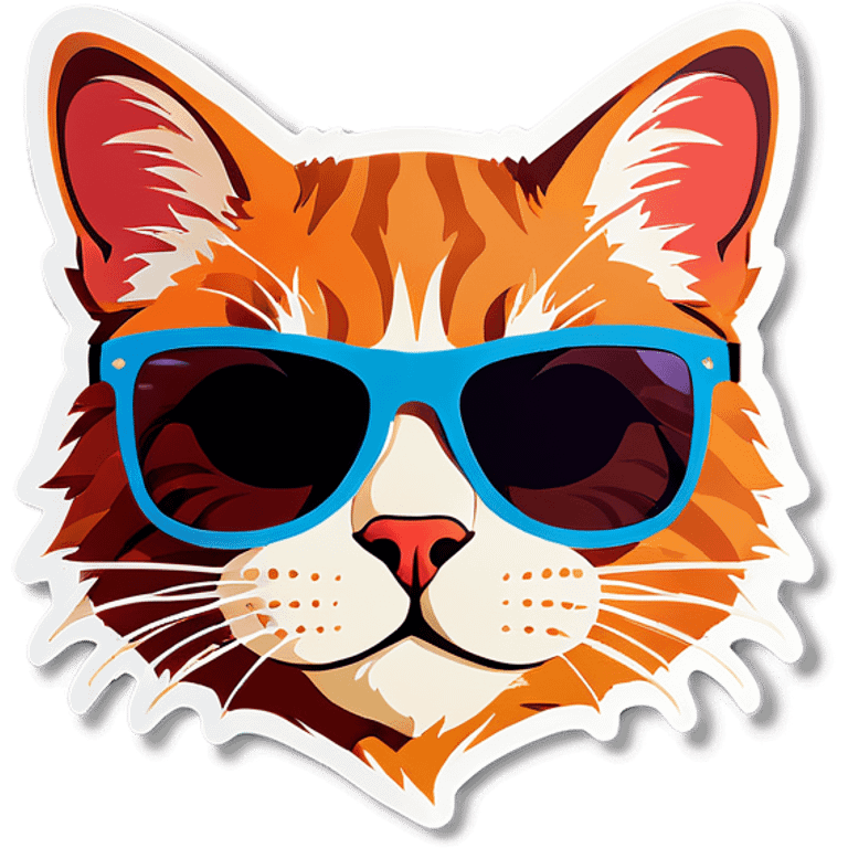 Cat with sunglasses emoji