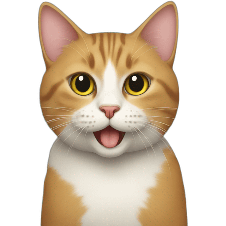 a cat with a bissnissuit emoji