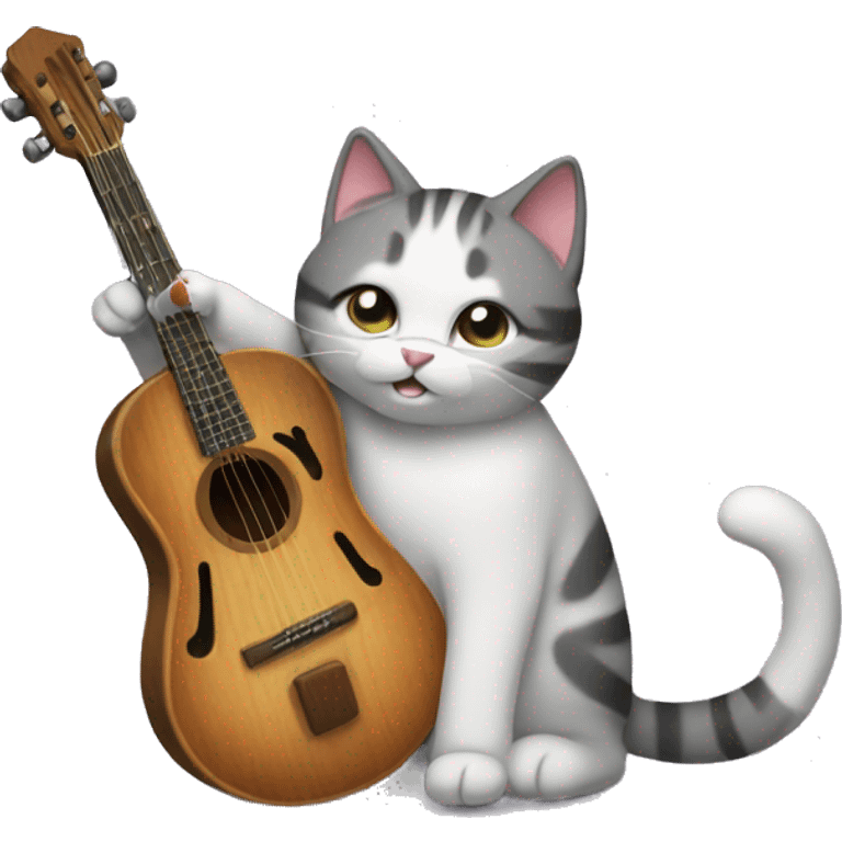 Healing music cat emoji