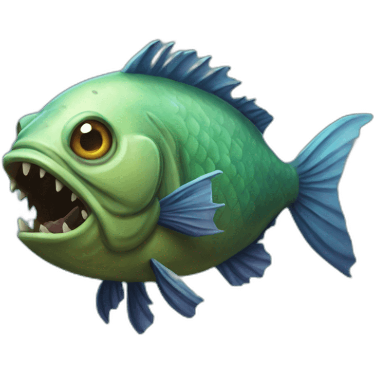 a zombie fish emoji