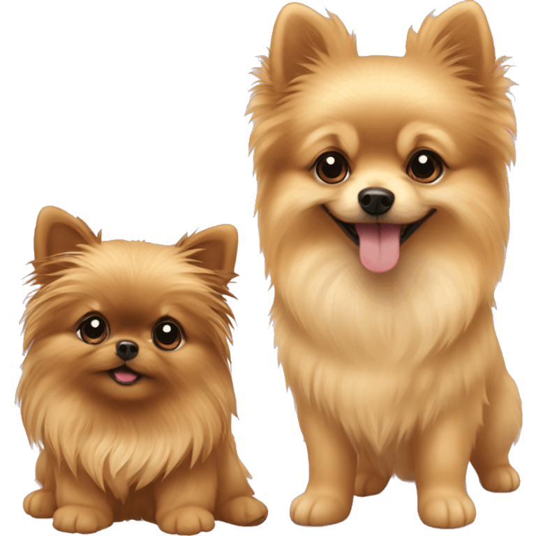 pomeranian and yorkie puppy emoji