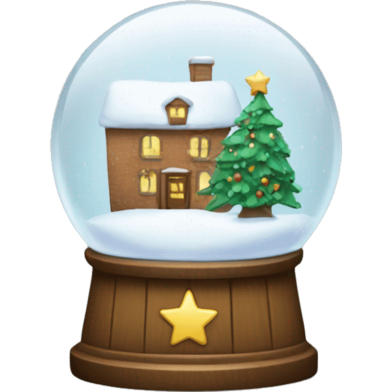 Christmas snowglobe emoji