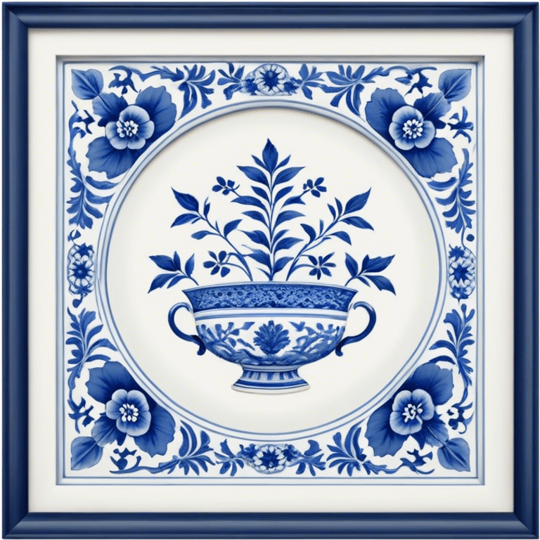 Cinematic Realistic image of exquisite blue and white porcelain, rendered with delicate, intricate patterns and fine textures, showcased against a classic Chinese backdrop with soft, refined lighting emoji