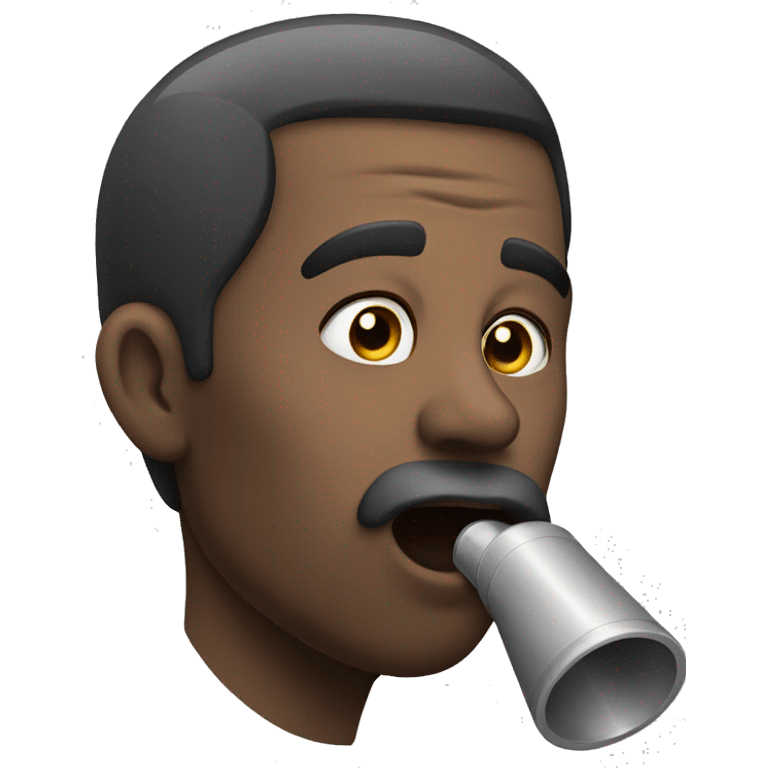 A man whistling  emoji