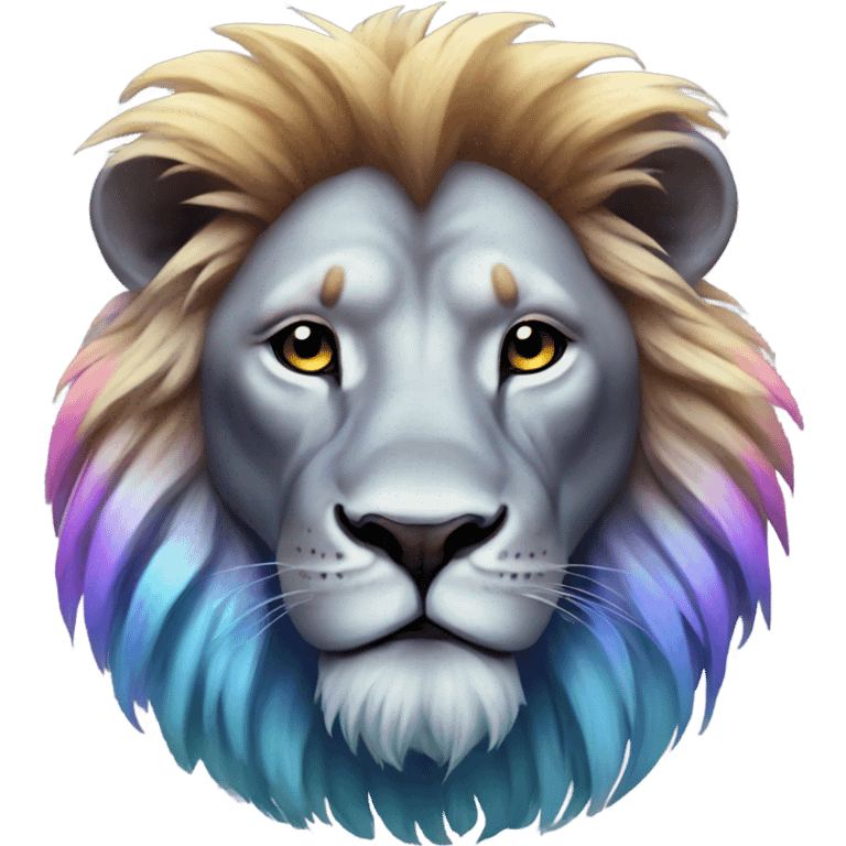 Iridescent lion  emoji