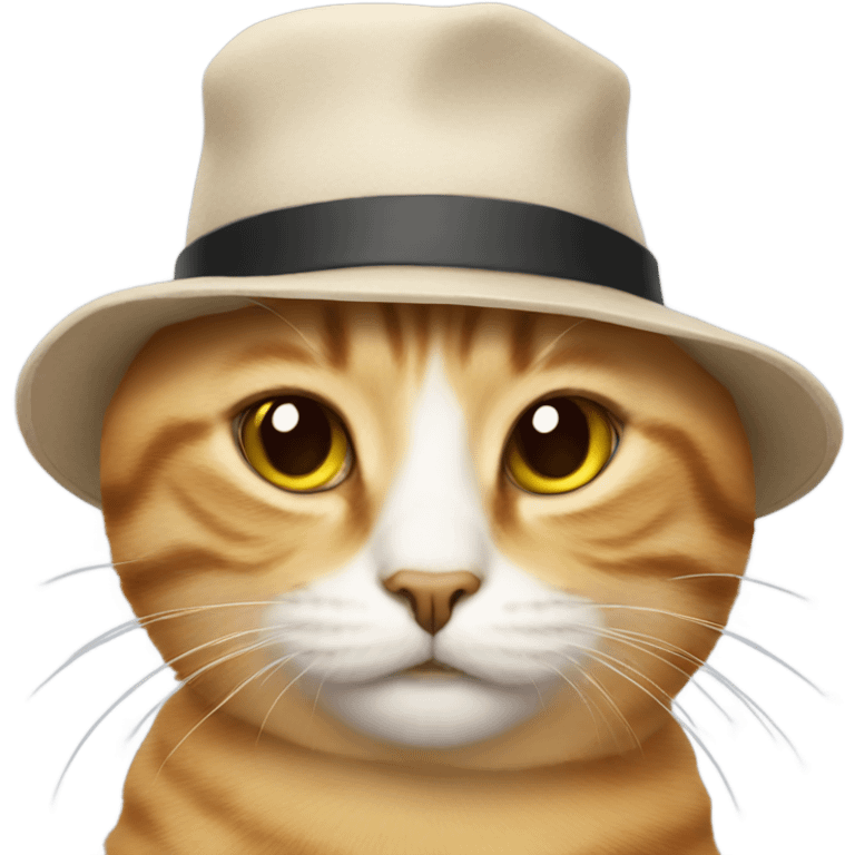 Cat with a hat emoji