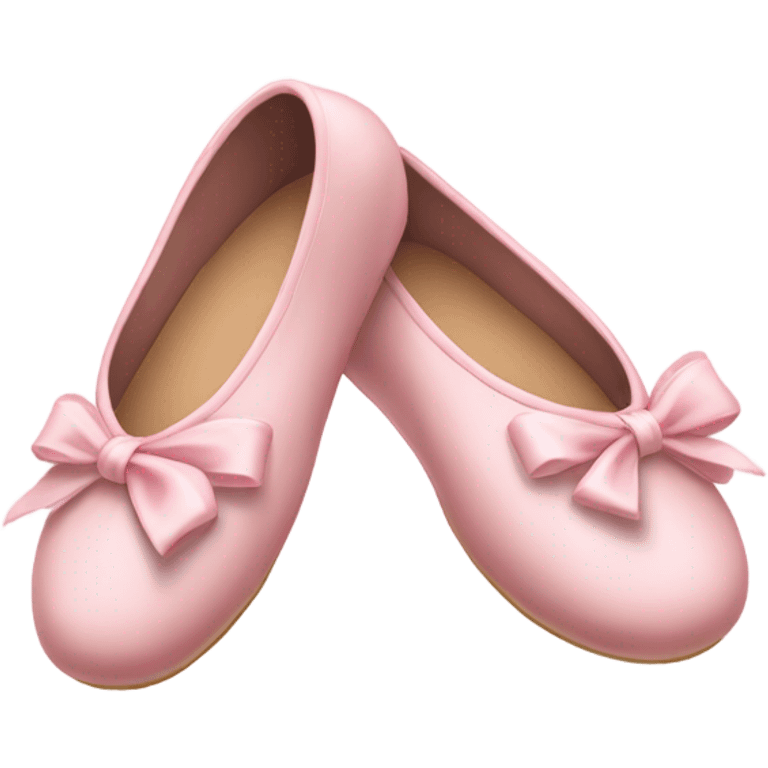 soft pink ballerina shoes emoji