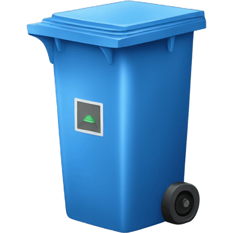 Dust bin blue emoji