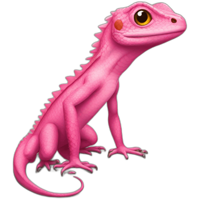 pink lizard emoji