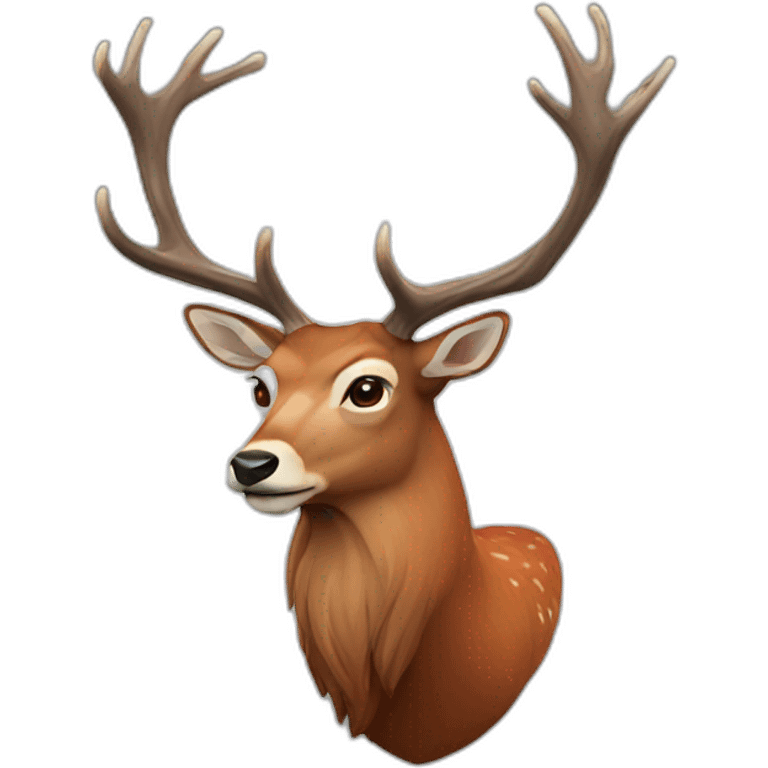 Red deer emoji