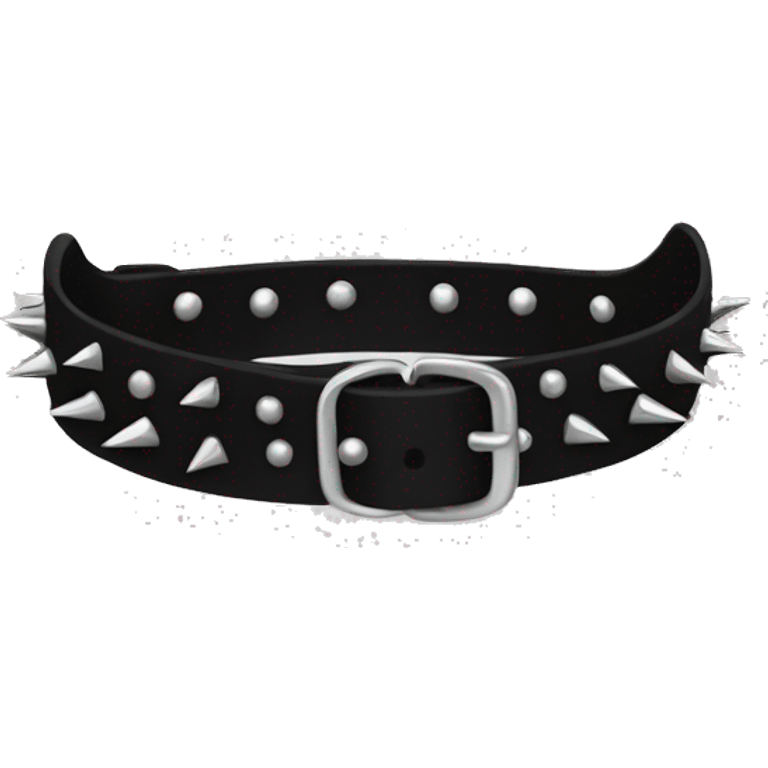 Black spiked dog collar emoji