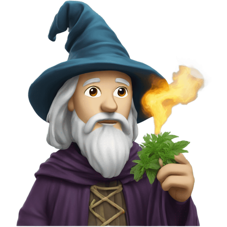 Wizard smoking herbs emoji