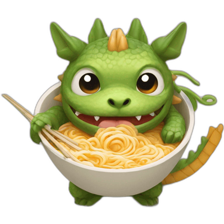 ramen dragon emoji