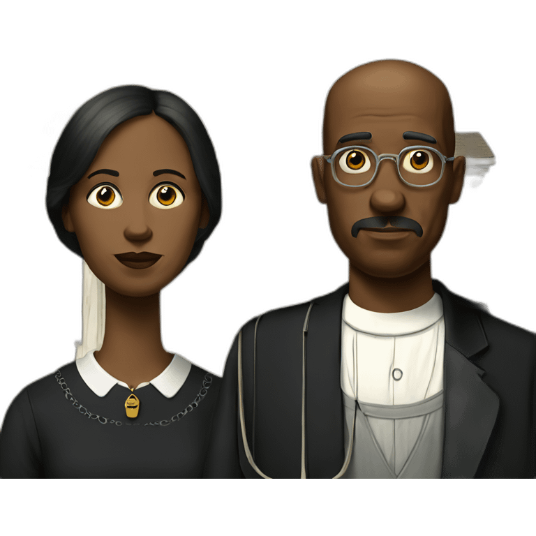 American Gothic， emoji