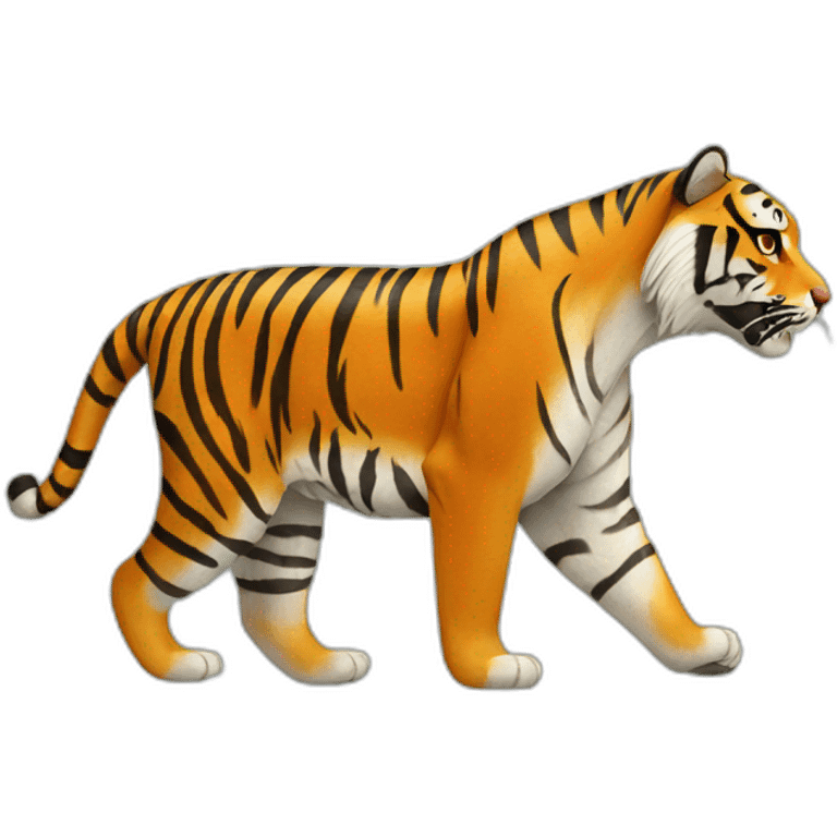 Walking tiger emoji