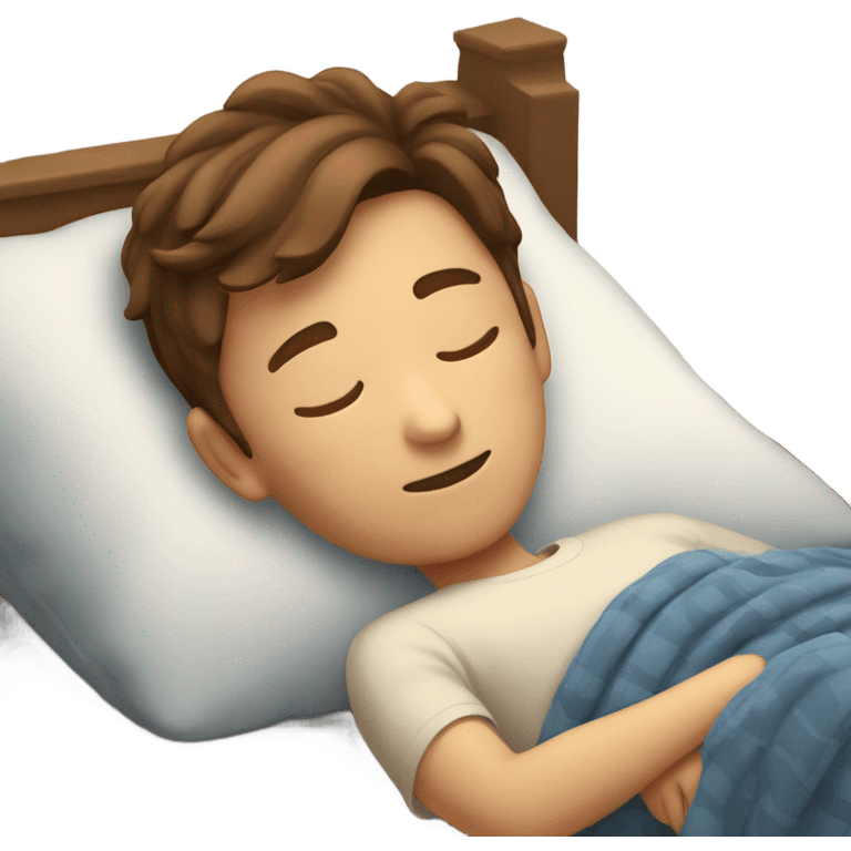 Sweet dreams brown hair boy emoji