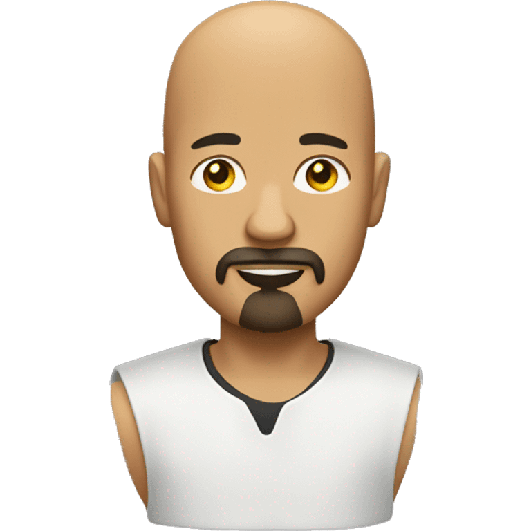 bald man with a goatee emoji