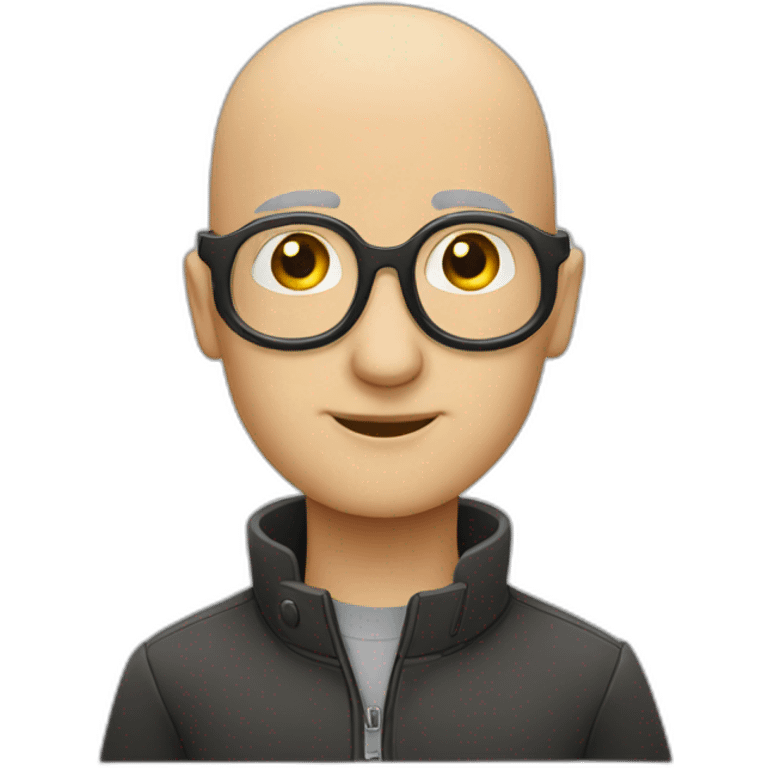 bald detectiv glasses emoji