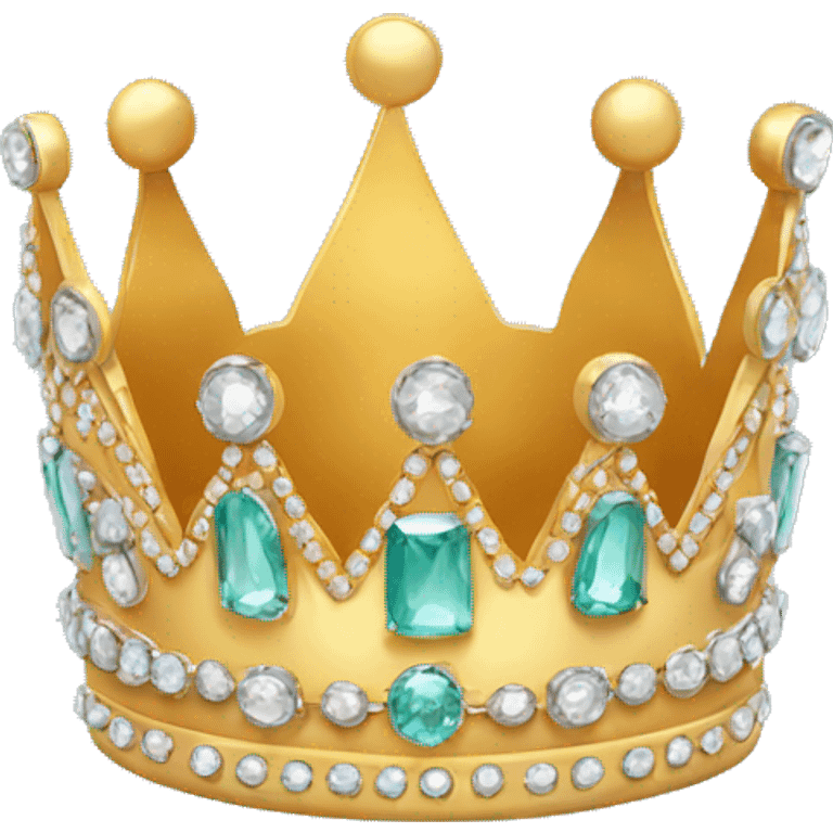 crown with P in center surrounded by jewels  emoji