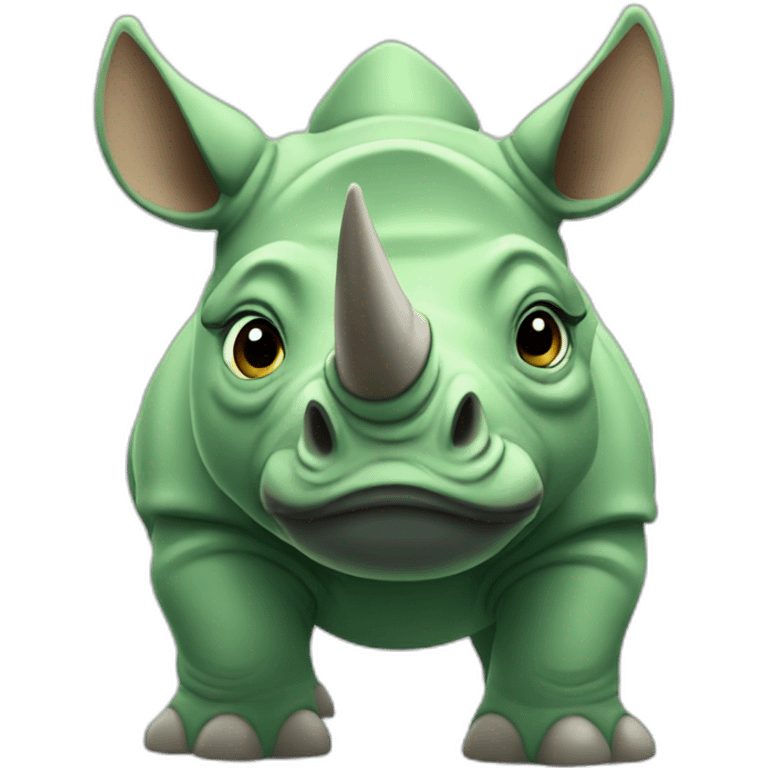 green rhino emoji