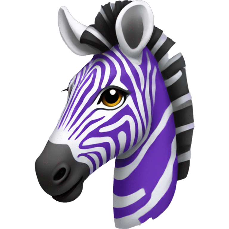 Purple zebra emoji