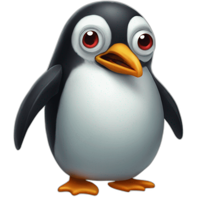 Zombie penguin emoji