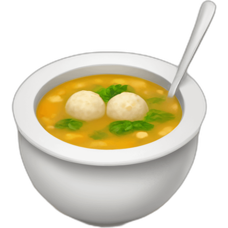 Matzah ball soup emoji