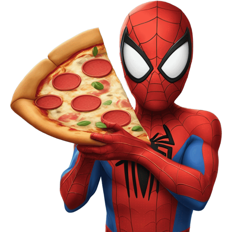 Spider-man pizza time emoji