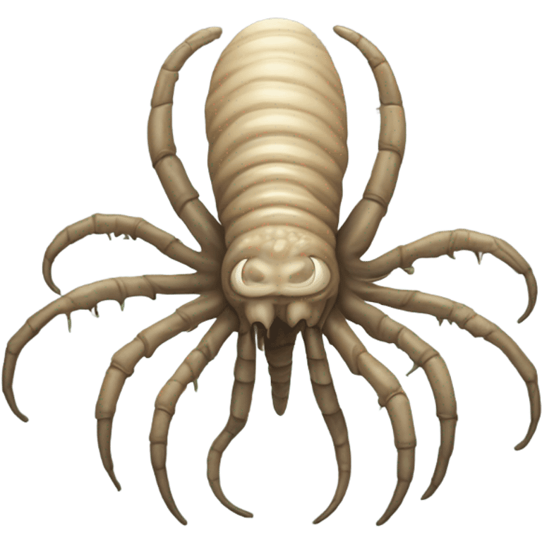 A face hugger from the movie Alien.  emoji